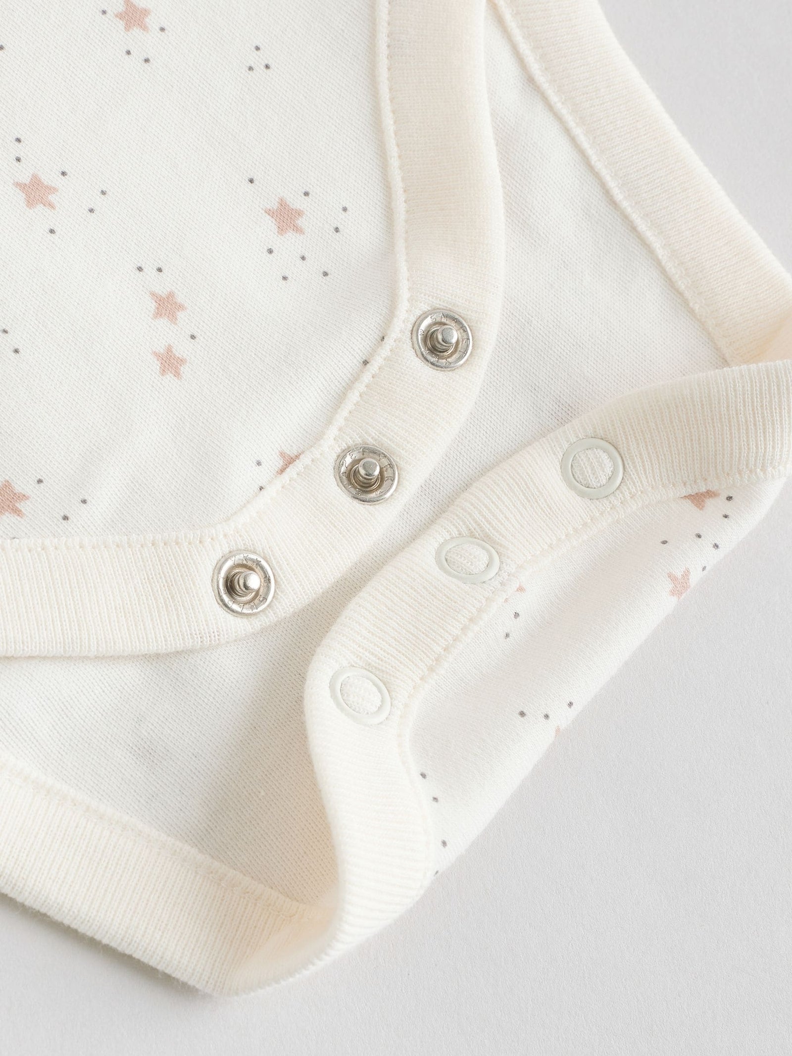 Neutral 100% Cotton Long Sleeve Baby Bodysuits 5 Pack