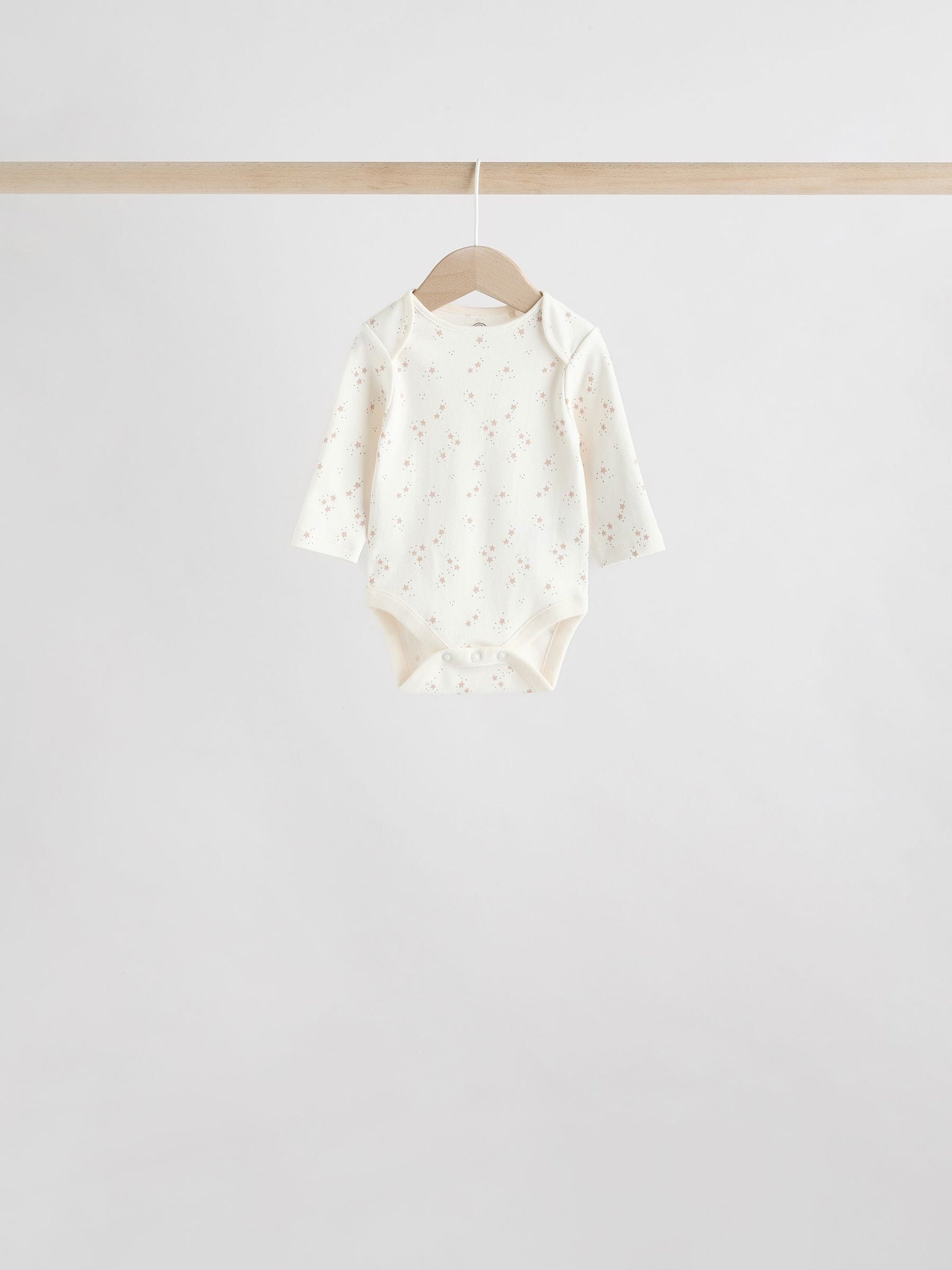 Neutral 100% Cotton Long Sleeve Baby Bodysuits 5 Pack