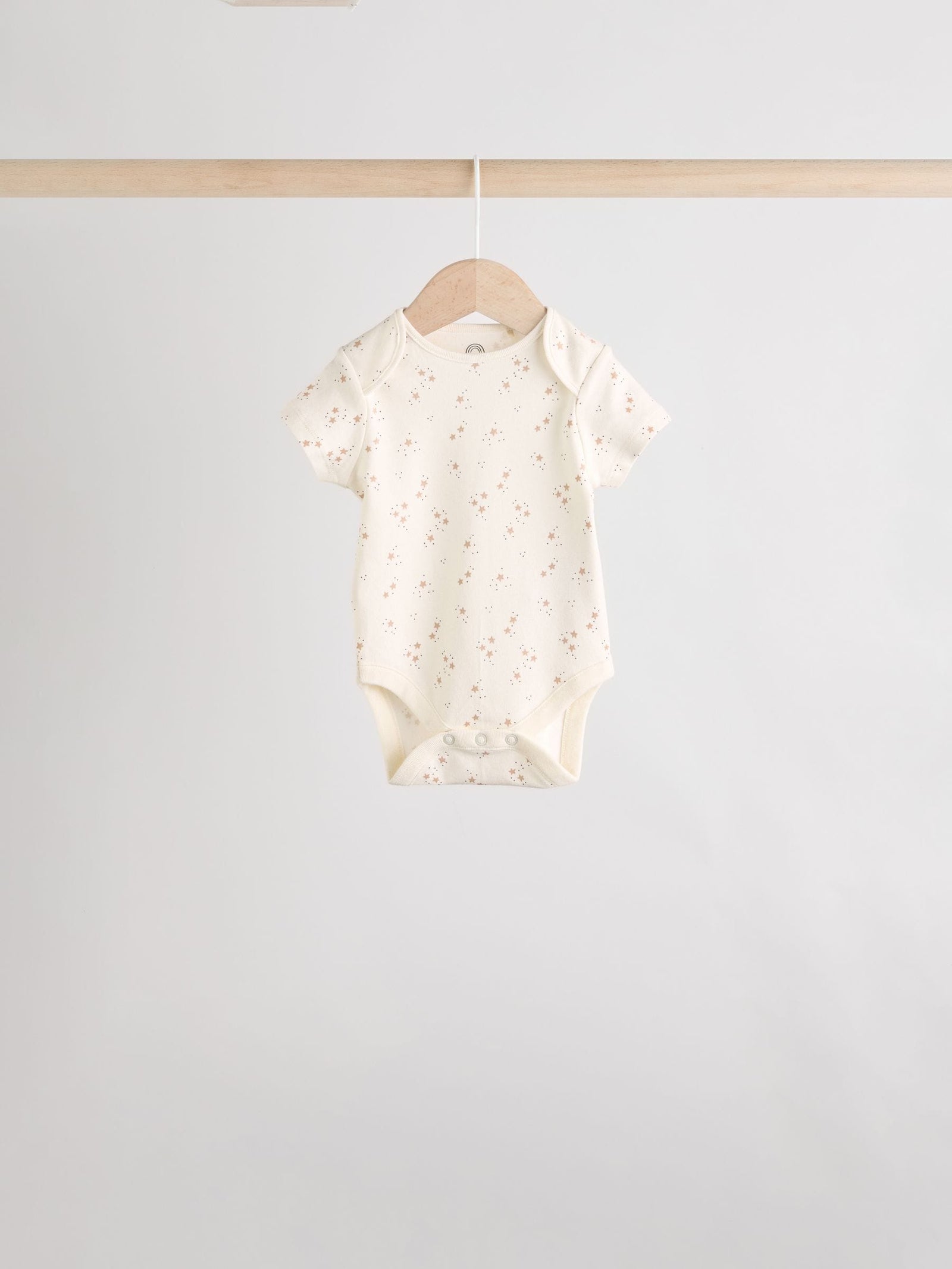 Neutral 100% Cotton Short Sleeve Baby Bodysuits 5 Pack