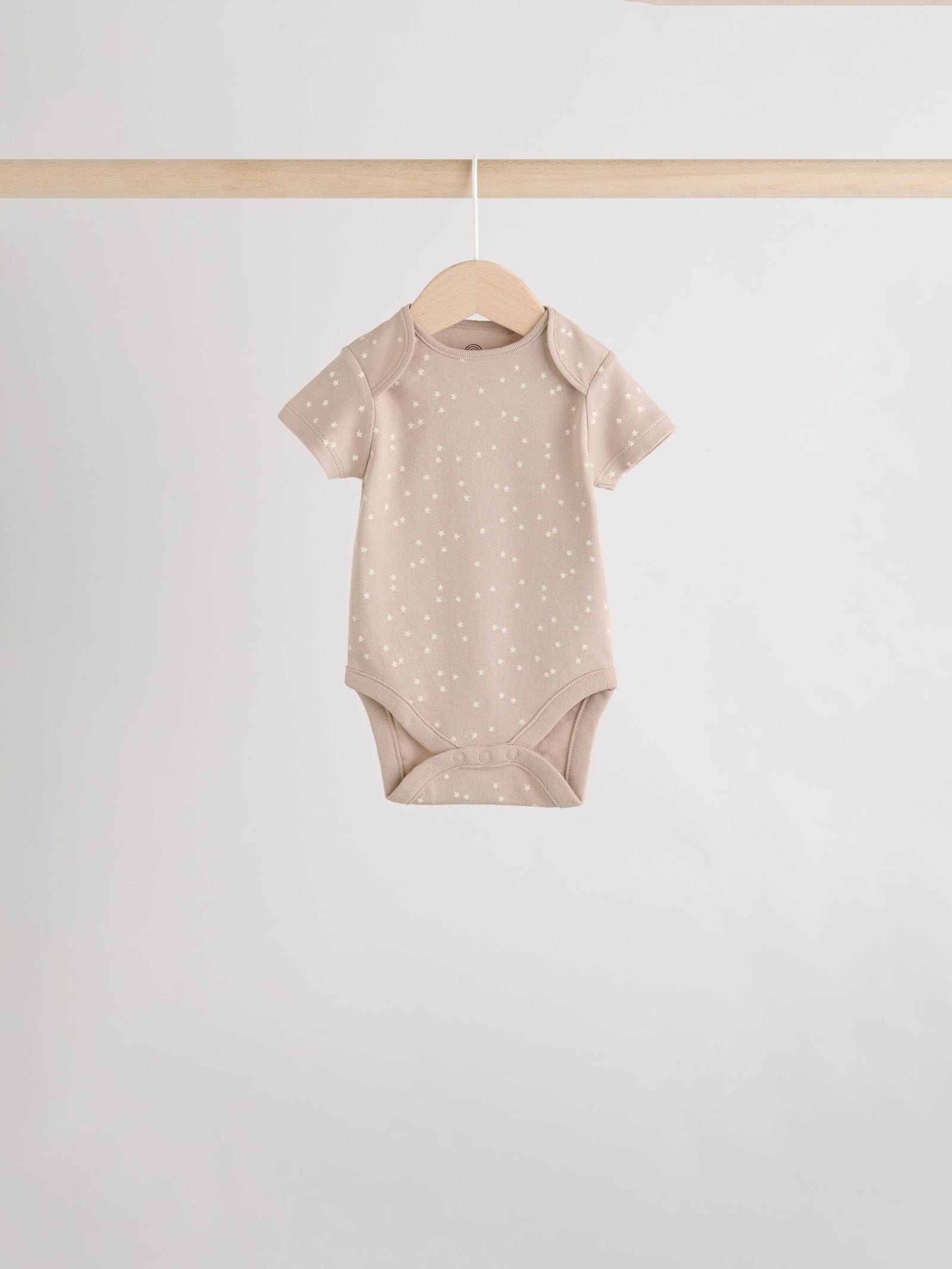 Neutral 100% Cotton Short Sleeve Baby Bodysuits 5 Pack
