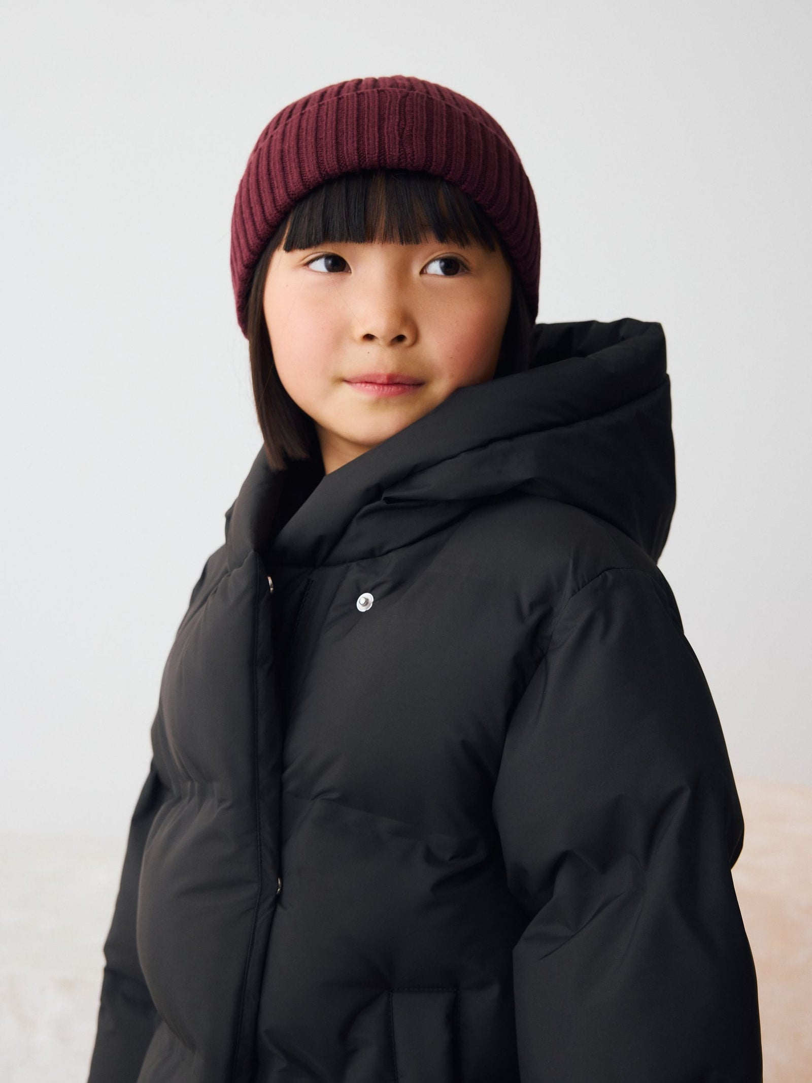 Black Waterproof Faux Fur Lined Padded Coat (3-16yrs)