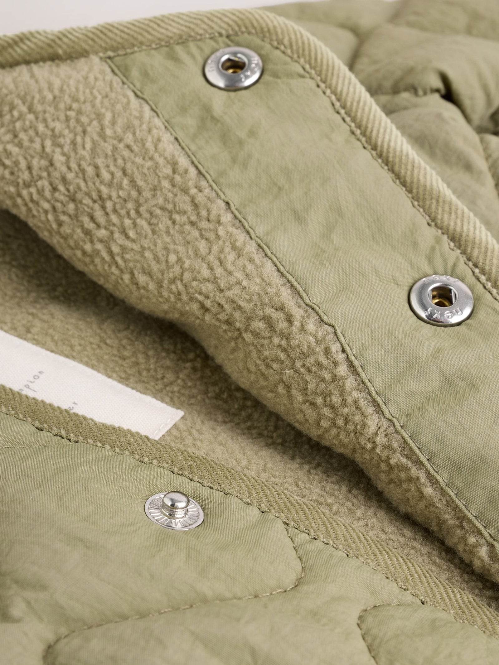 Khaki Green Nylon Quilted Baby Jacket (0mths-2yrs)