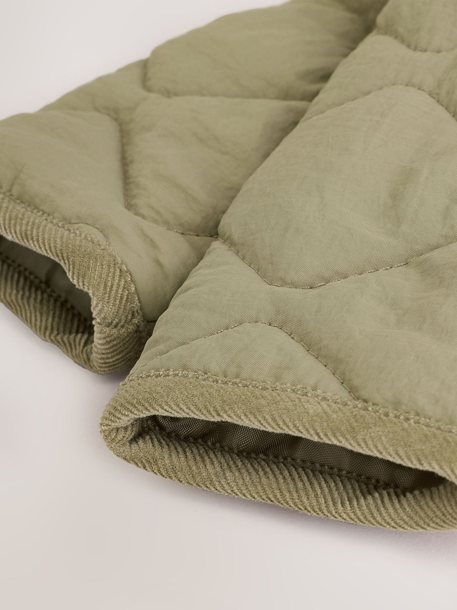 Khaki Green Nylon Quilted Baby Jacket (0mths-2yrs)