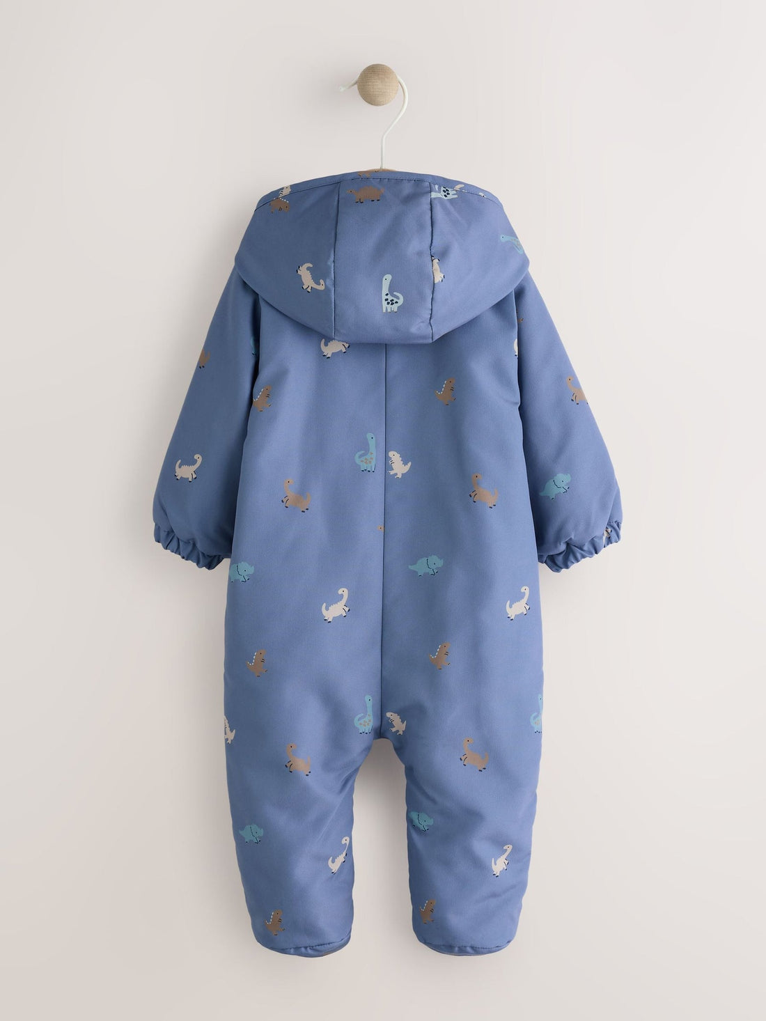 Navy Hooded Nylon Baby All-In-One Pramsuit
