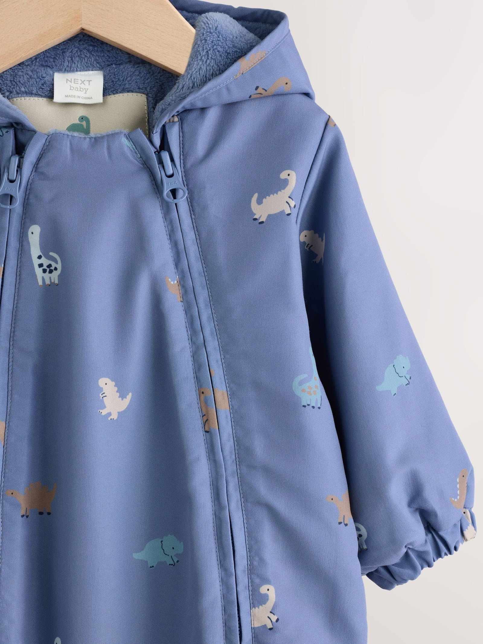 Navy Hooded Nylon Baby All-In-One Pramsuit