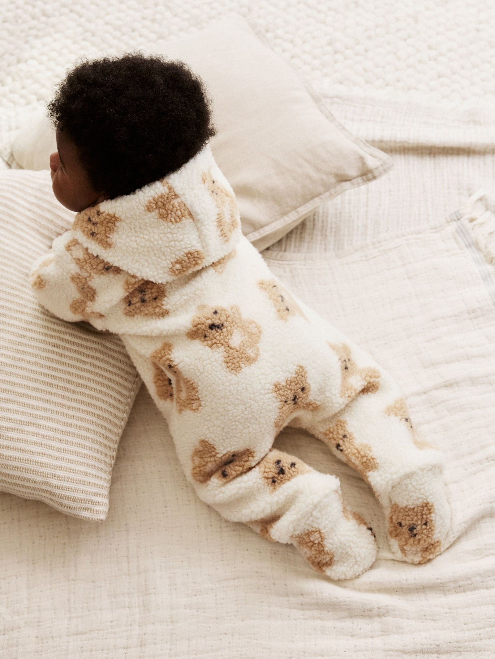 Natural Bear Borg All Over Printed Baby Pramsuit (0-18mths)