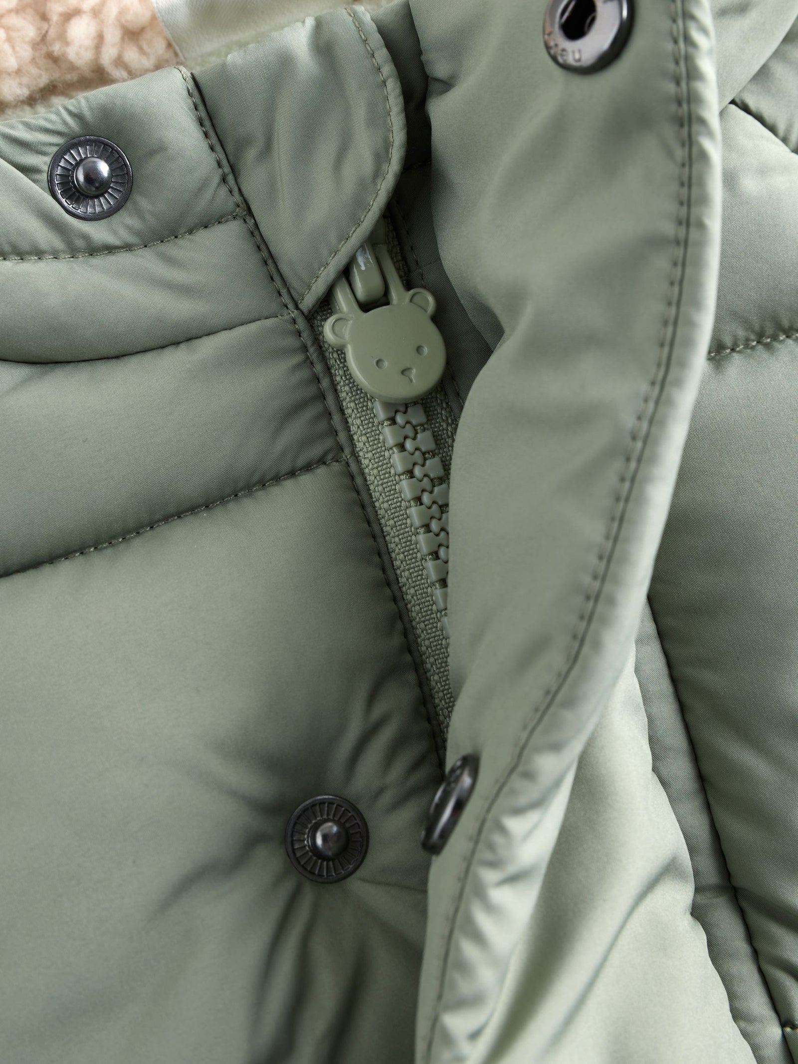 Sage Green Baby Puffer Jacket (0mths-2yrs)