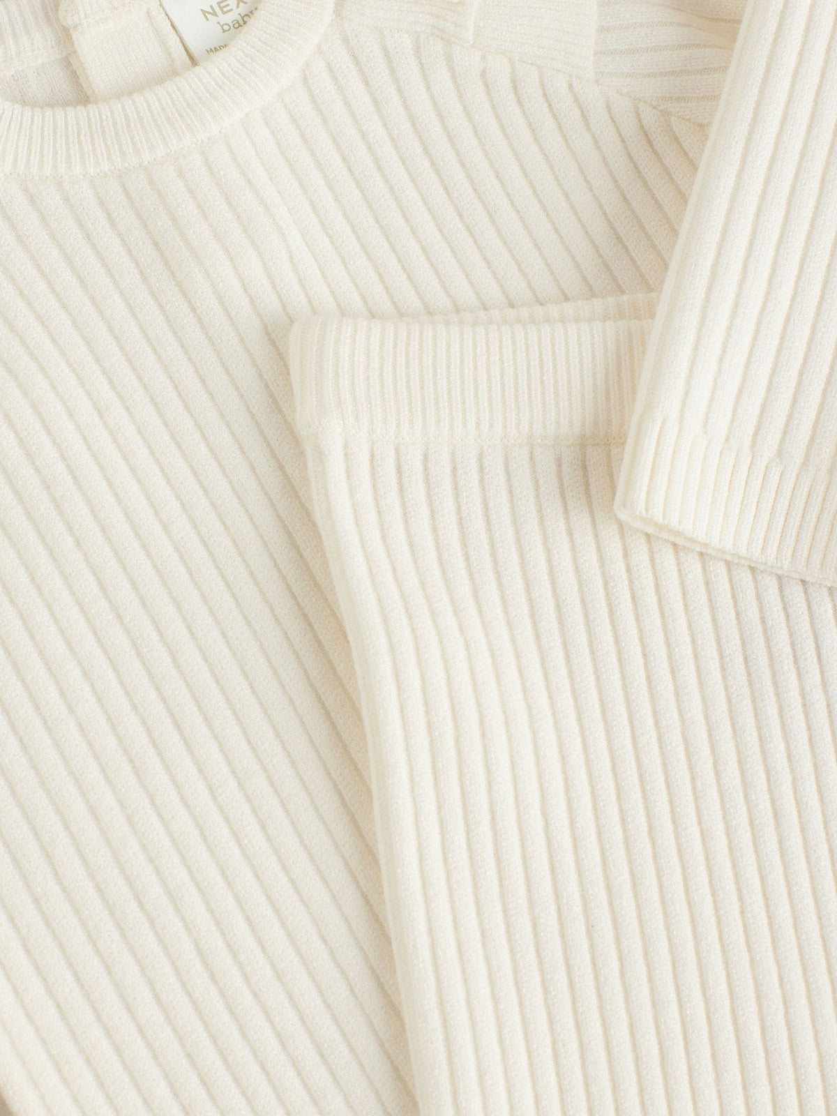Cream Baby Knitted Jumper and Leggings Set 2 Piece (0mths-3yrs)