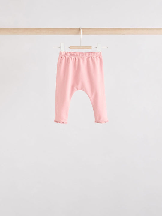Pink/ Cream/ Bunny Character Long Sleeve Top And Leggings Set 6 Piece (0mths-3yrs)