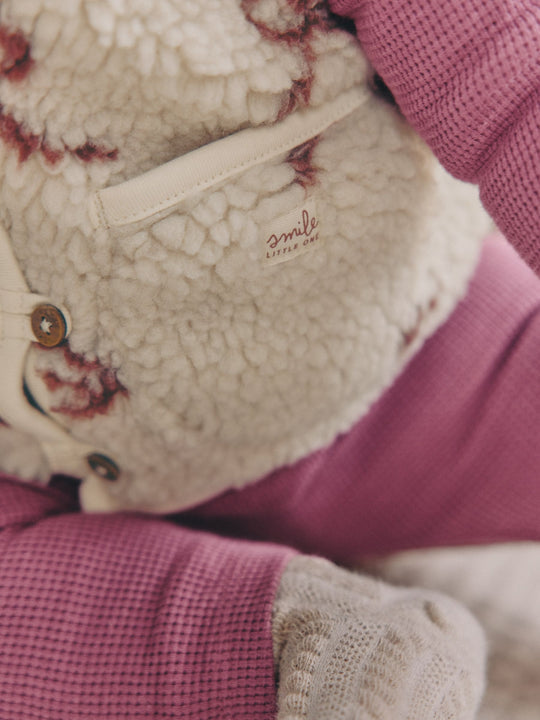 Burgundy Red Baby Long Sleeve Top and Leggings with Gilet Set 3 Piece (0mths-2yrs)