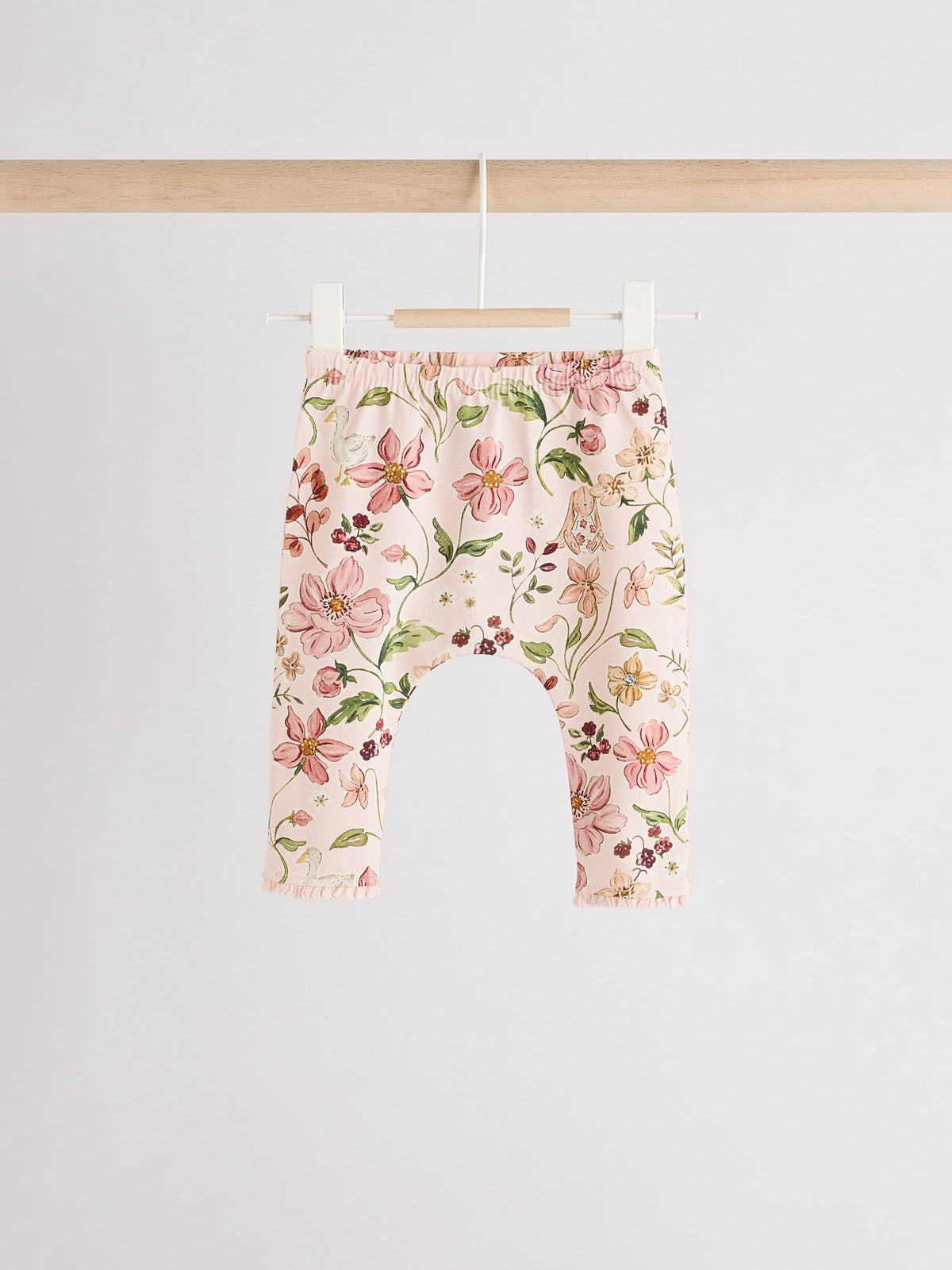 White/Pink/Bunny/Floral Baby Long Sleeve Top and Leggings Set (0mths-2yrs)