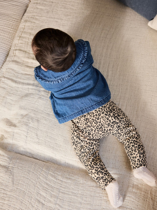 Neutral Animal Baby Denim Jacket, Top and Leggings Set 3 Piece (0mths-2yrs)