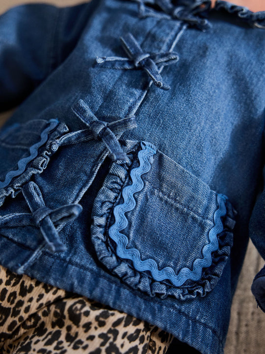 Neutral Animal Baby Denim Jacket, Top and Leggings Set 3 Piece (0mths-2yrs)