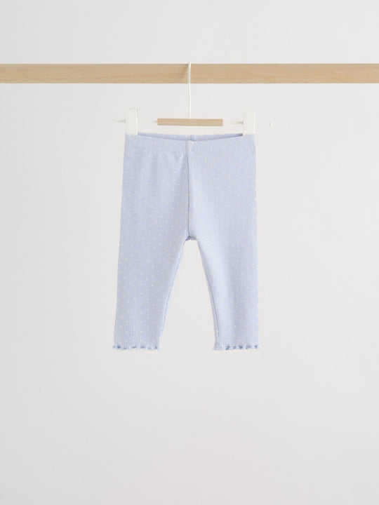 Blue Spot Baby Long Sleeve Frill Top And Leggings Set (0mths-2yrs)