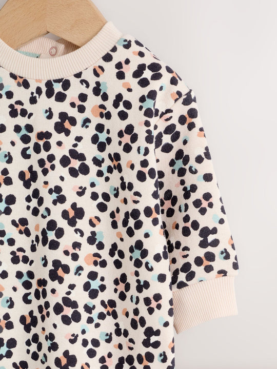 Leopard Printed Jersey Baby Romper (0mths-3yrs)