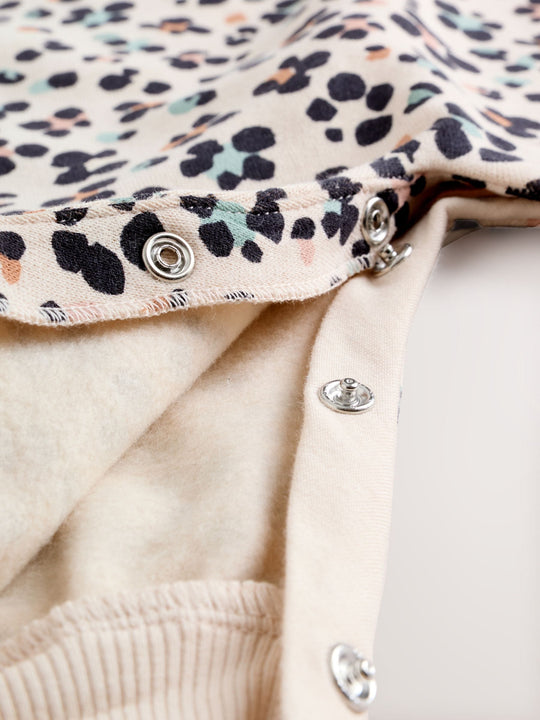 Leopard Printed Jersey Baby Romper (0mths-3yrs)