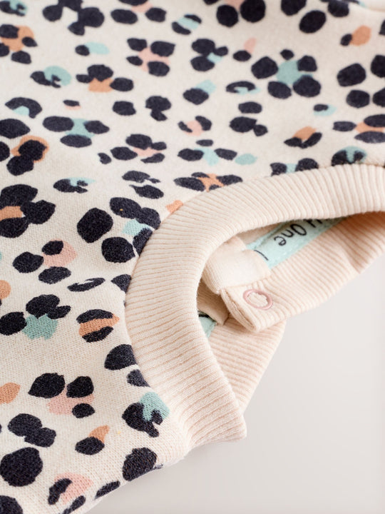 Leopard Printed Jersey Baby Romper (0mths-3yrs)