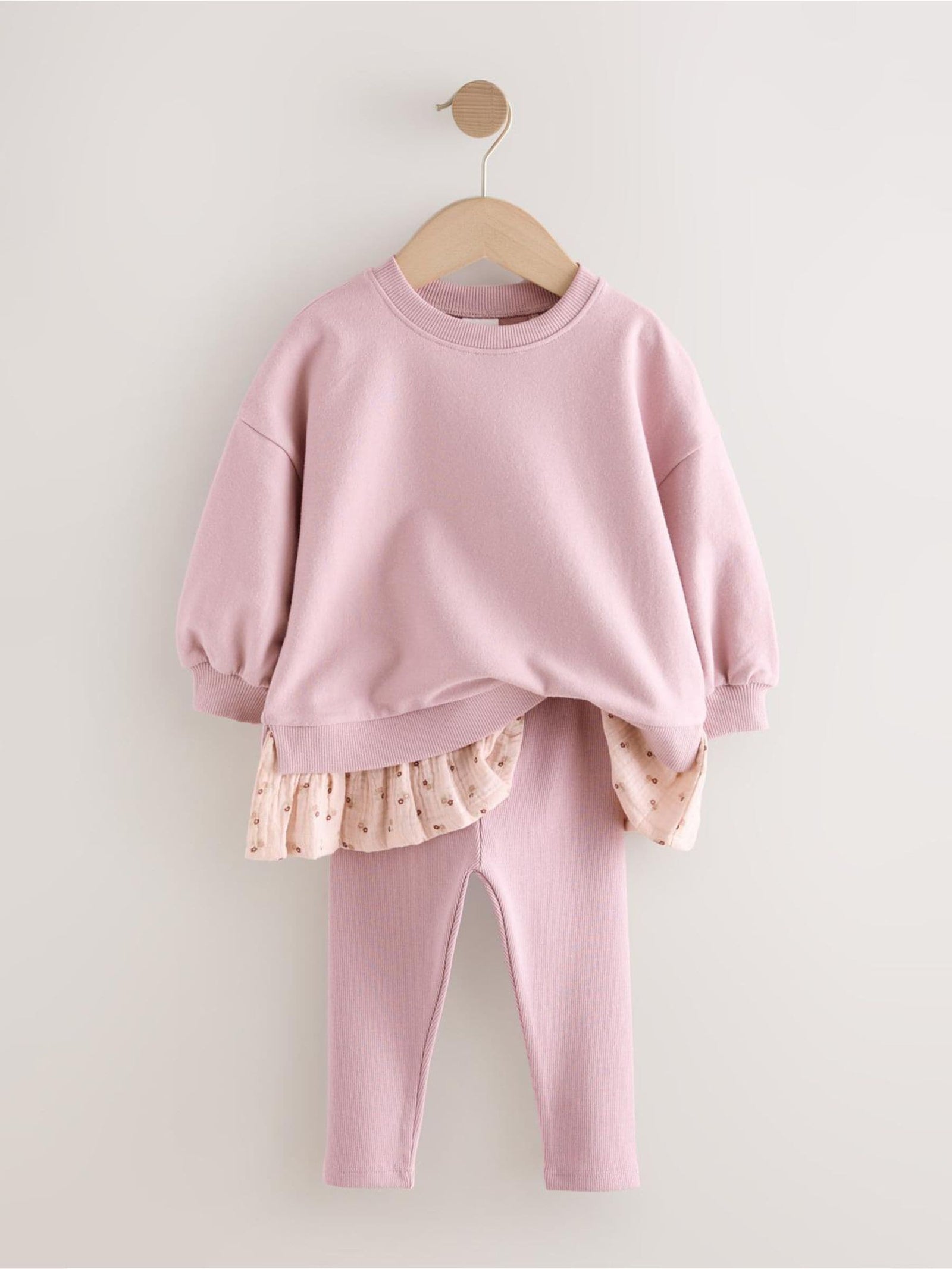 Pink Long Sleeve Top and Leggings Set (3mths-7yrs)