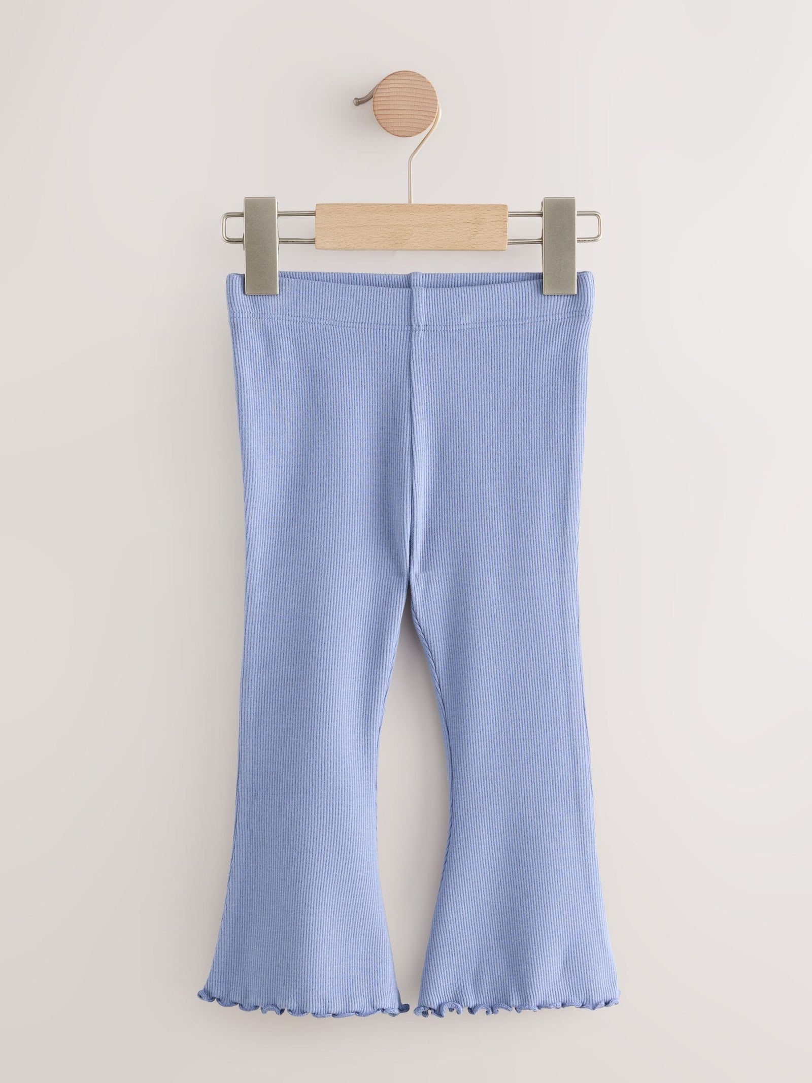 Blue Rib Flare Leggings (3mths-7yrs)