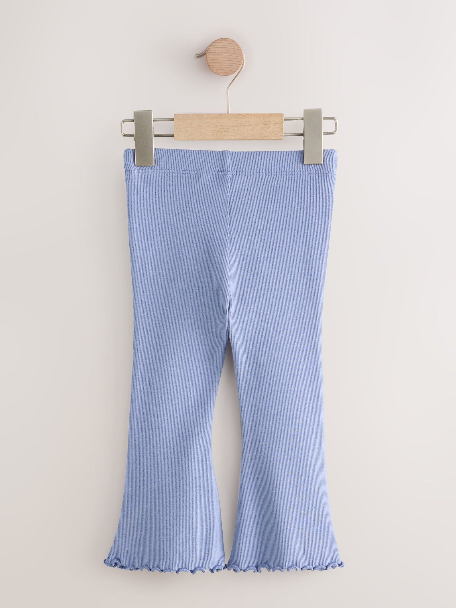 Blue Rib Flare Leggings (3mths-7yrs)
