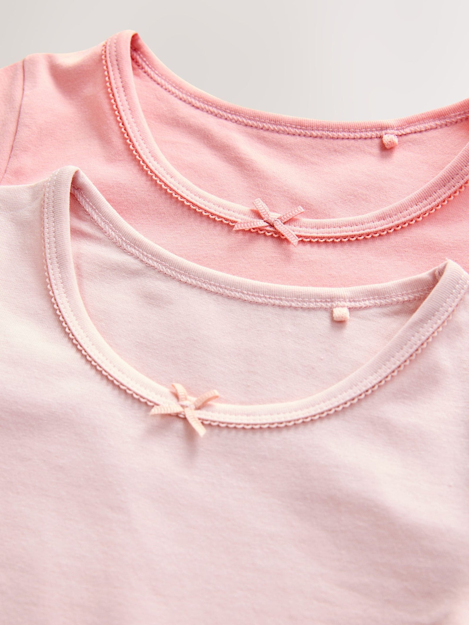 Pink Short Sleeve Vests 2 Pack (1.5-12yrs)