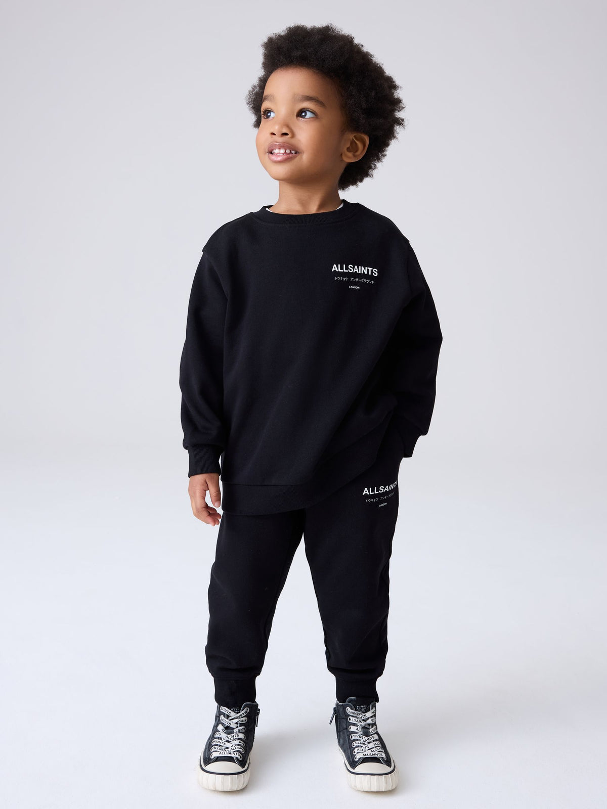 smALLSAINTS Black Underground Oversized Sweatshirt and Joggers Set