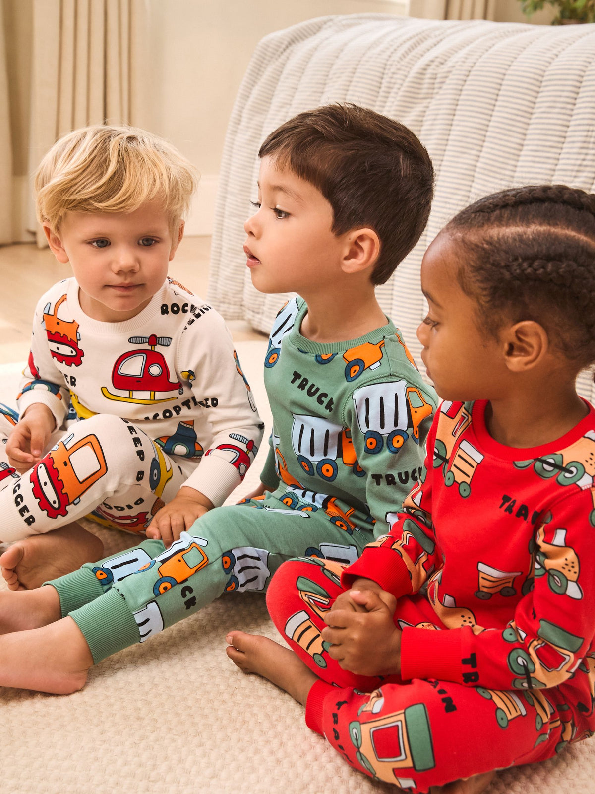 Multi Snuggle Pyjamas 3 Pack (9mths-10yrs)