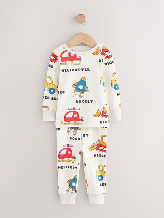 Multi Mini Snuggle Pyjamas 3 Pack (9mths-10yrs)