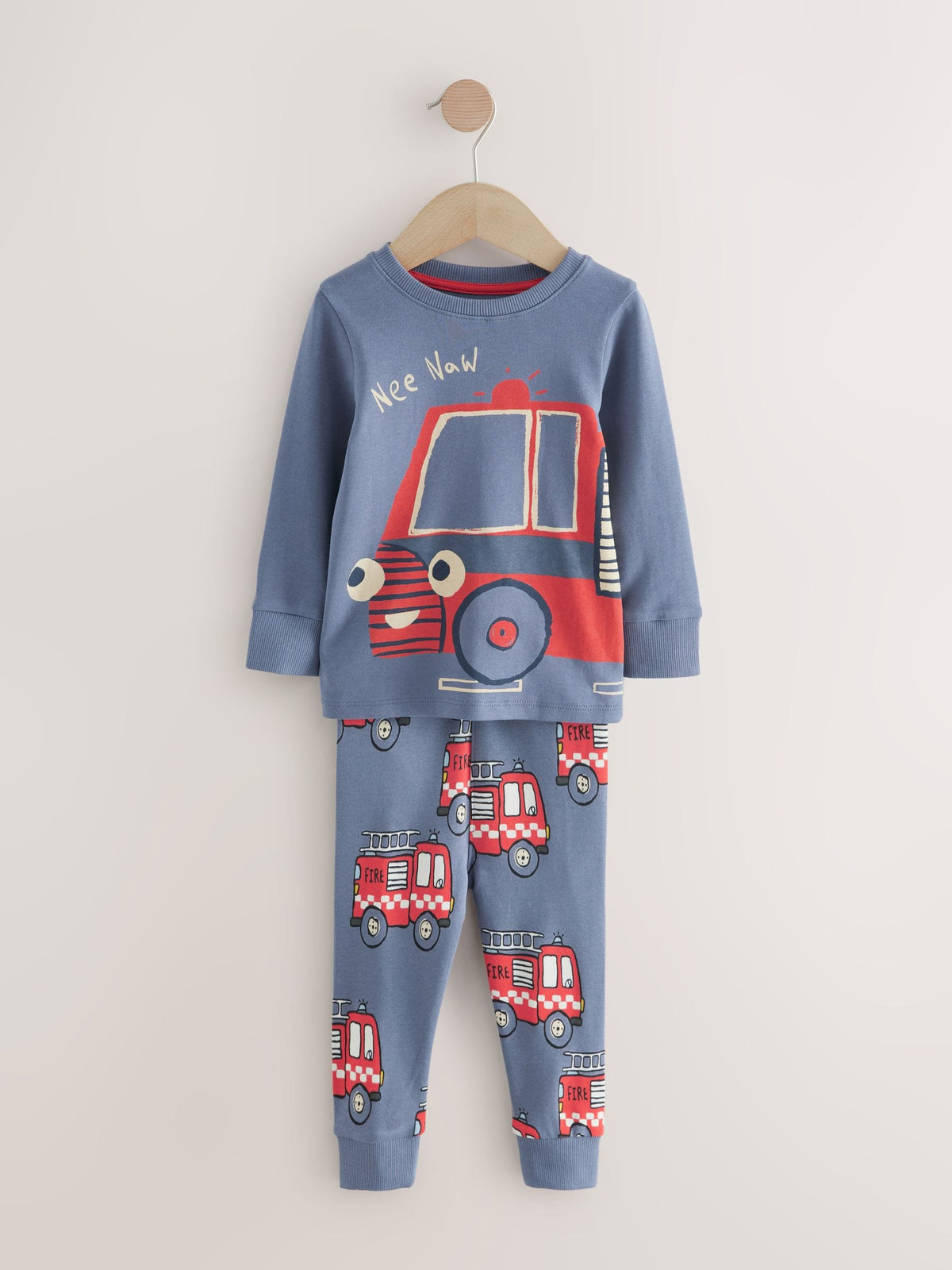 Red/Blue Emergency Vehicle Snuggle Pyjamas 3 Pack (9mths-10yrs)