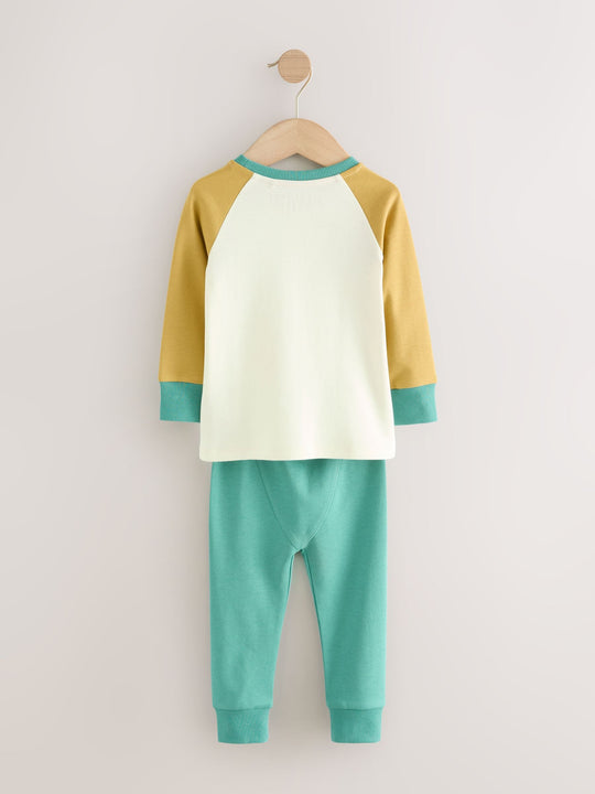 Multi Dino Snuggle Pyjamas 3 Pack (9mths-8yrs)