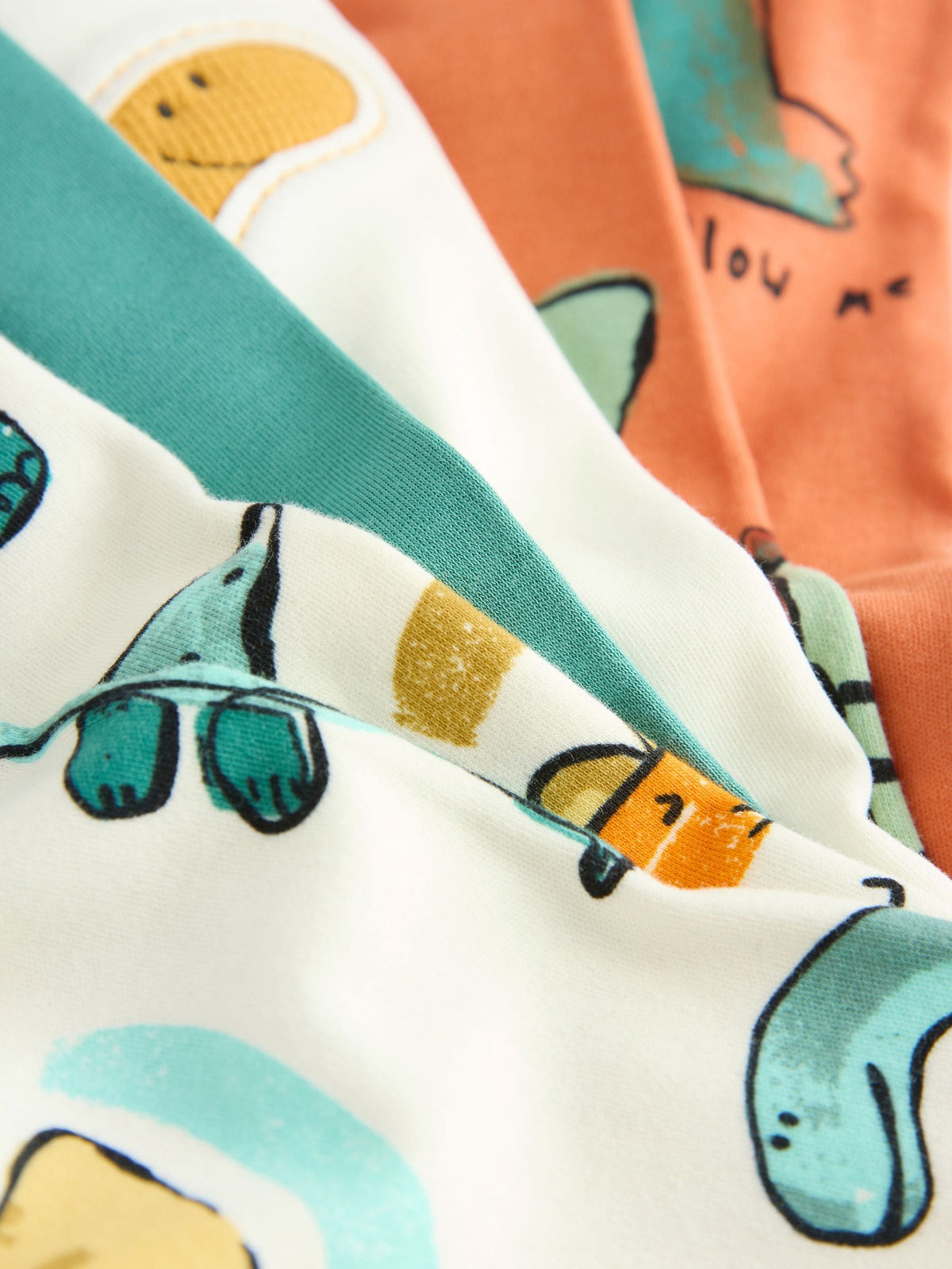 Multi Dino Snuggle Pyjamas 3 Pack (9mths-8yrs)