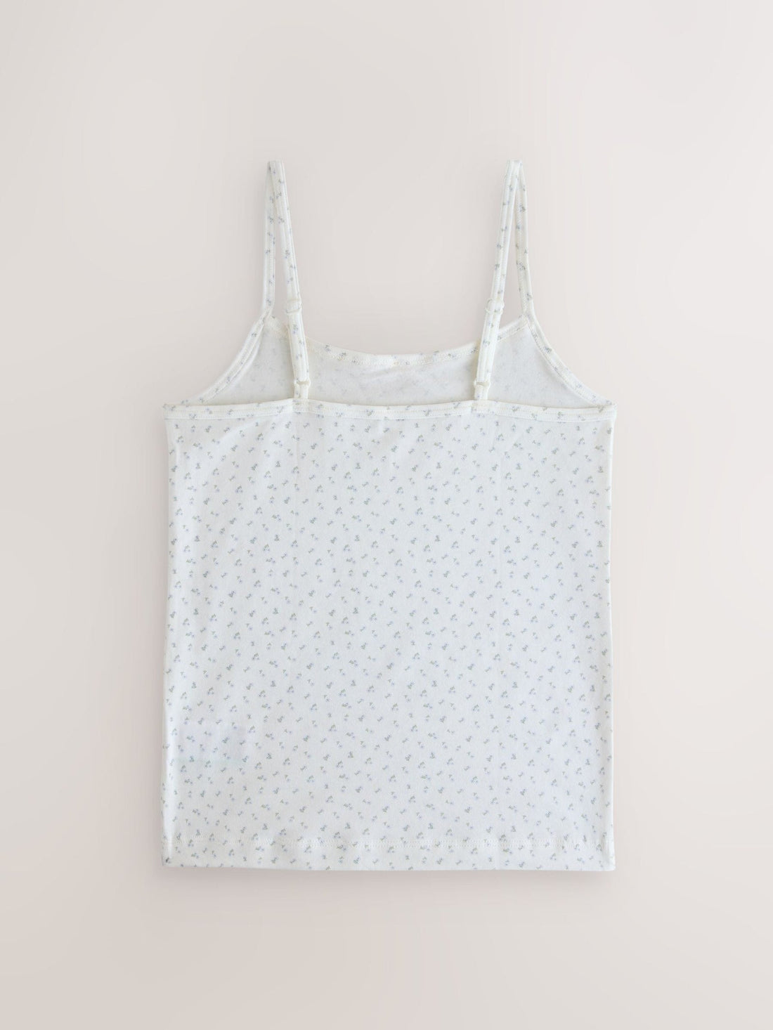 Ecru Floral Strappy Printed Cami Vests 3 Pack (1.5-16yrs)