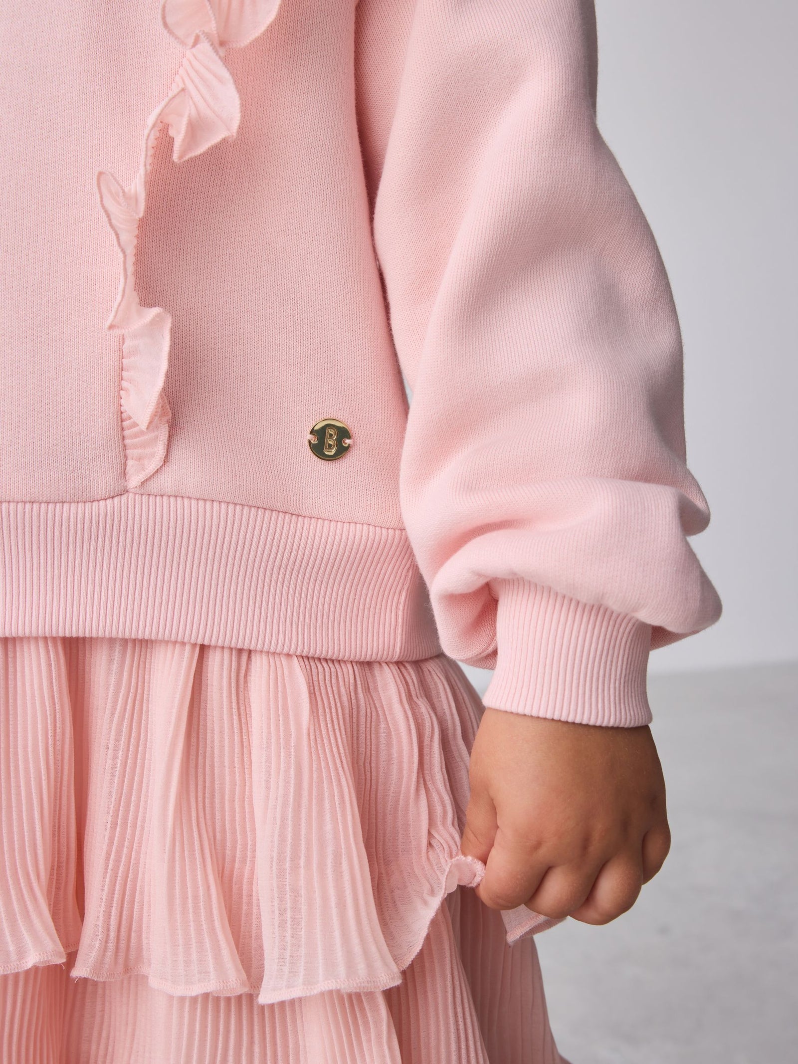 Baker by Ted Baker Pink Frill Skirted Mockable Dress