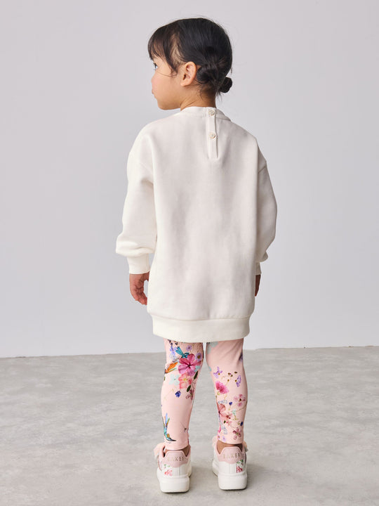 Baker by Ted Baker 2 Piece Longline Bow Sweat and Floral Leggings Set