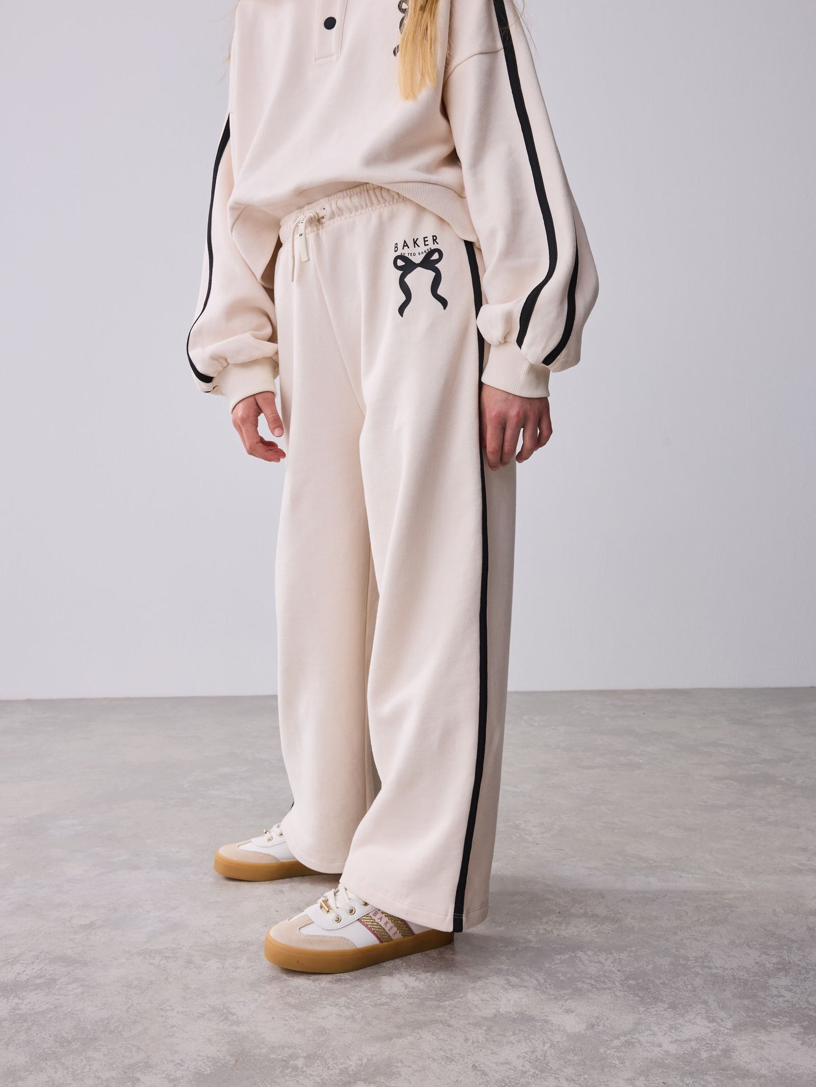 Baker by Ted Baker Funnel Neck Sweat & Wide Leg Joggers Set 2 Piece