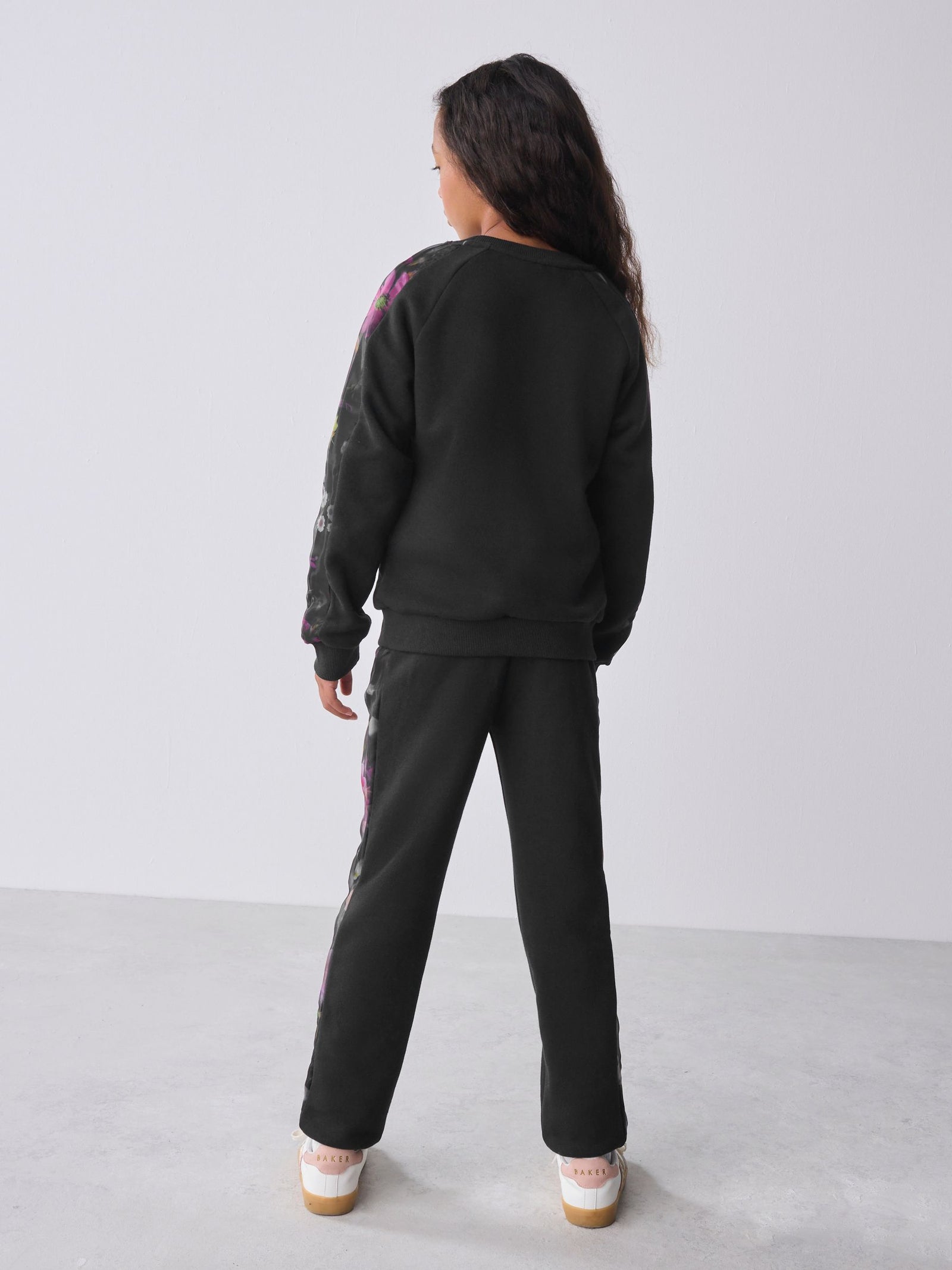 Baker by Ted Baker Floral Print Organza Sweatshirt & Joggers Set 2 Piece