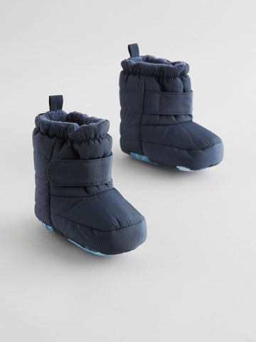 Blue Navy Baby Touch Fastening Snow Boots