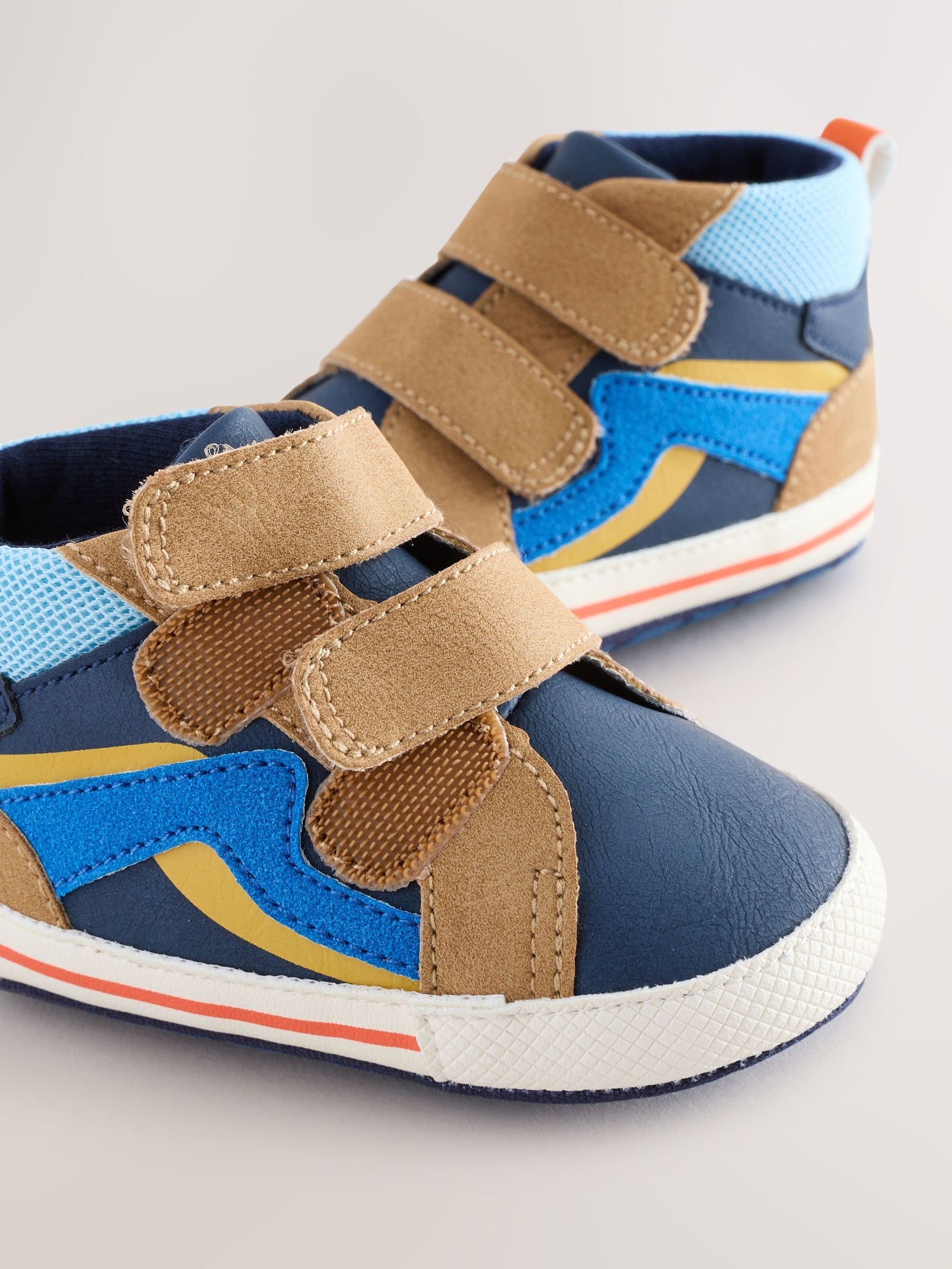 Blue Baby Touch Fastening Trainers (0-2mths)