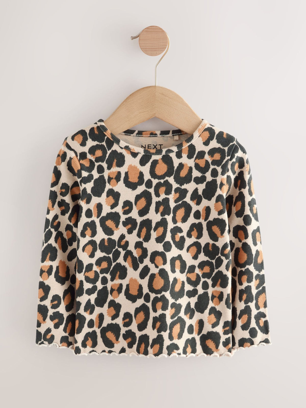Black/White Long Sleeve Ribbed Tops 5 Pack (3mths-7yrs)