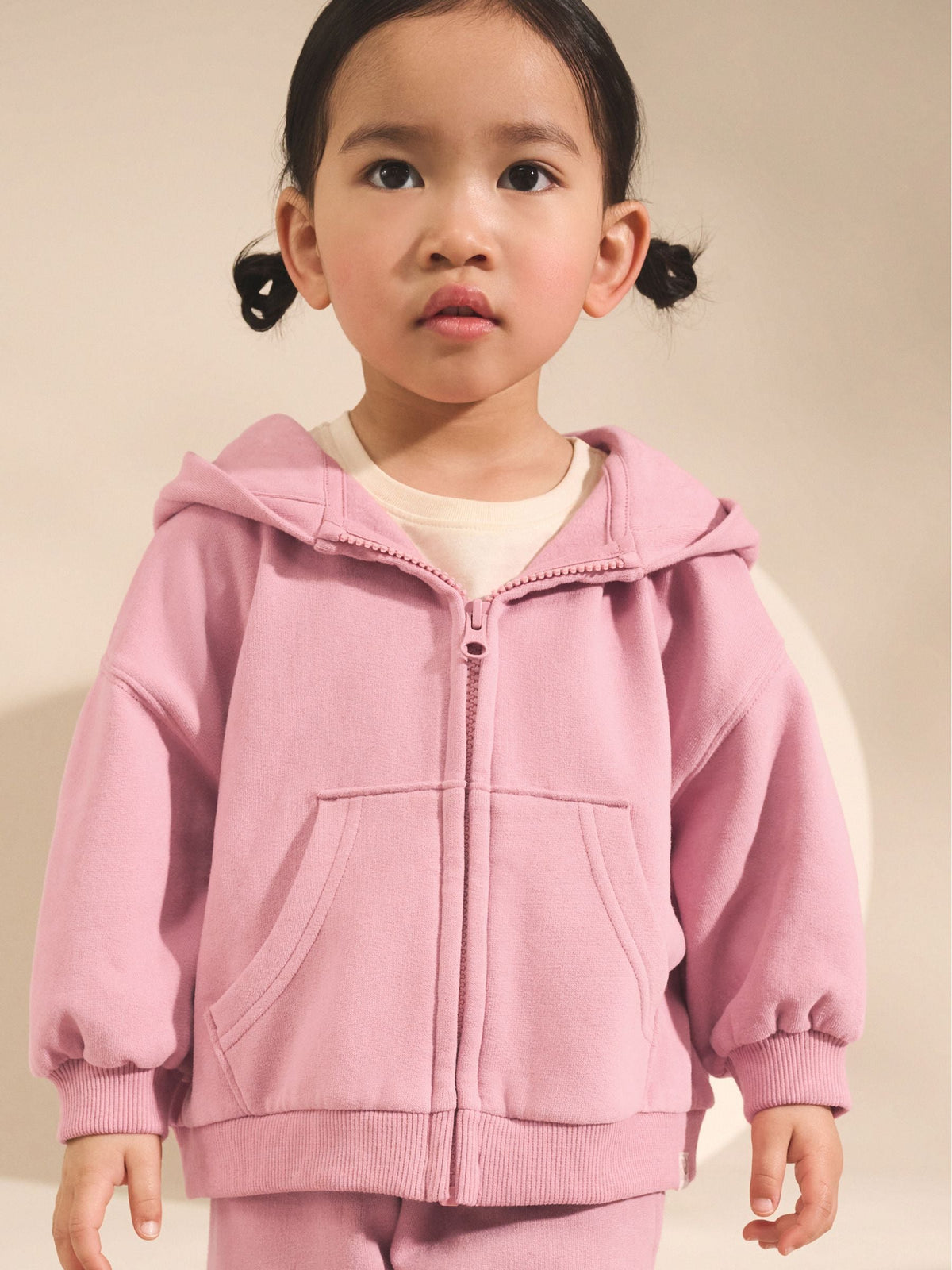 Rose Pink Zip Up Hoodie (3mths-7yrs)
