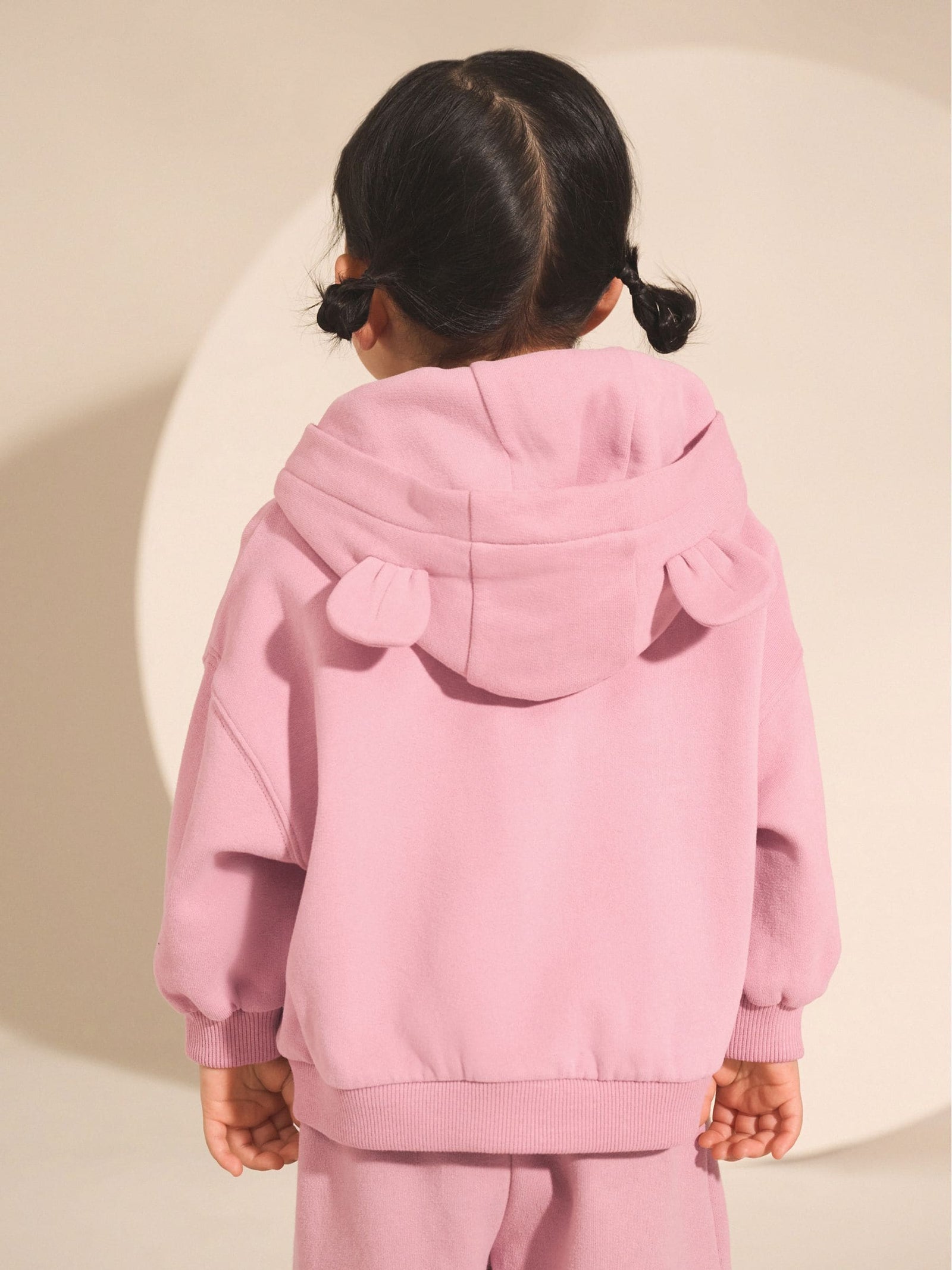 Rose Pink Zip Through Hoodie (3mths-7yrs)