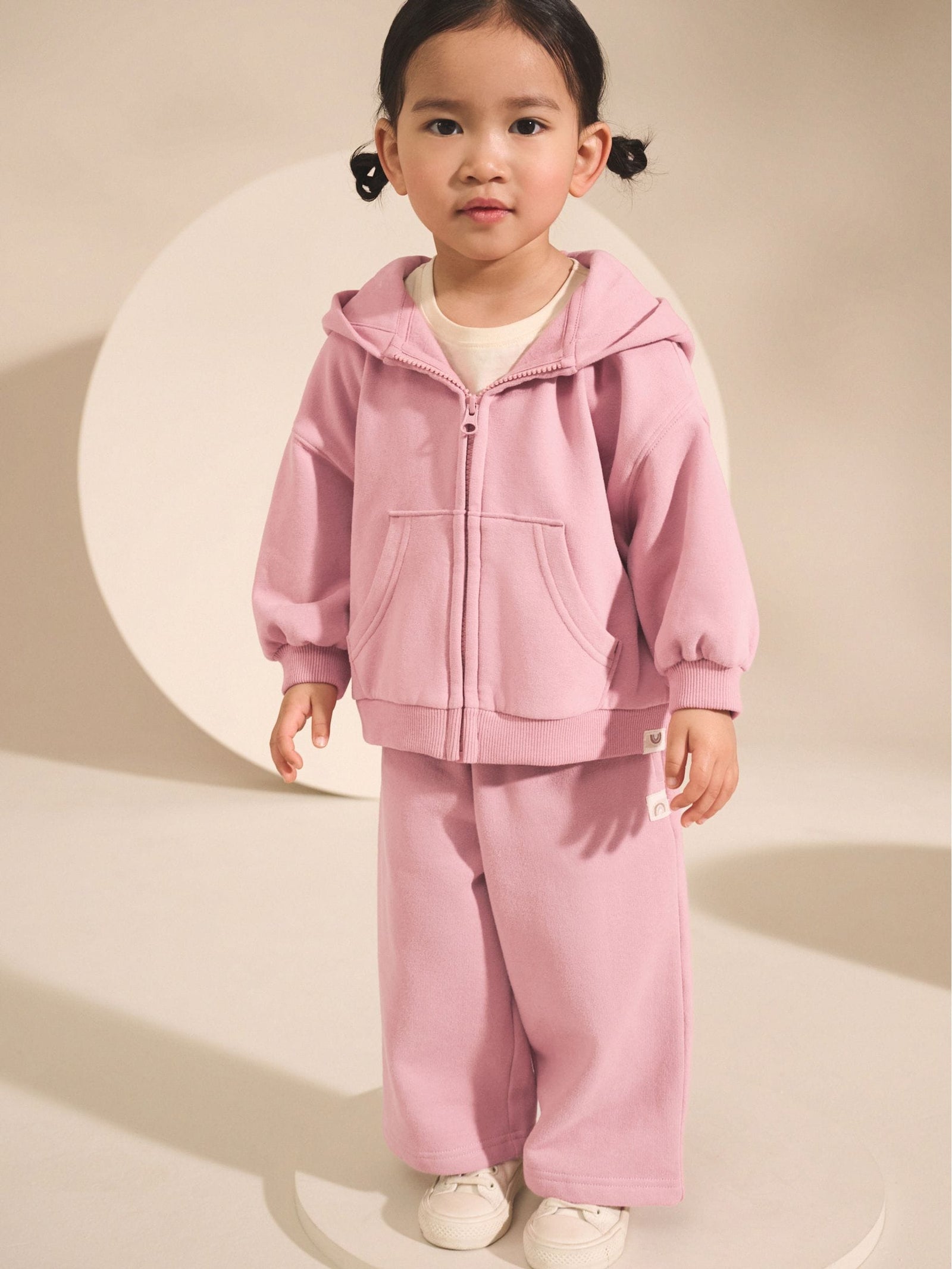 Rose Pink Zip Through Hoodie (3mths-7yrs)