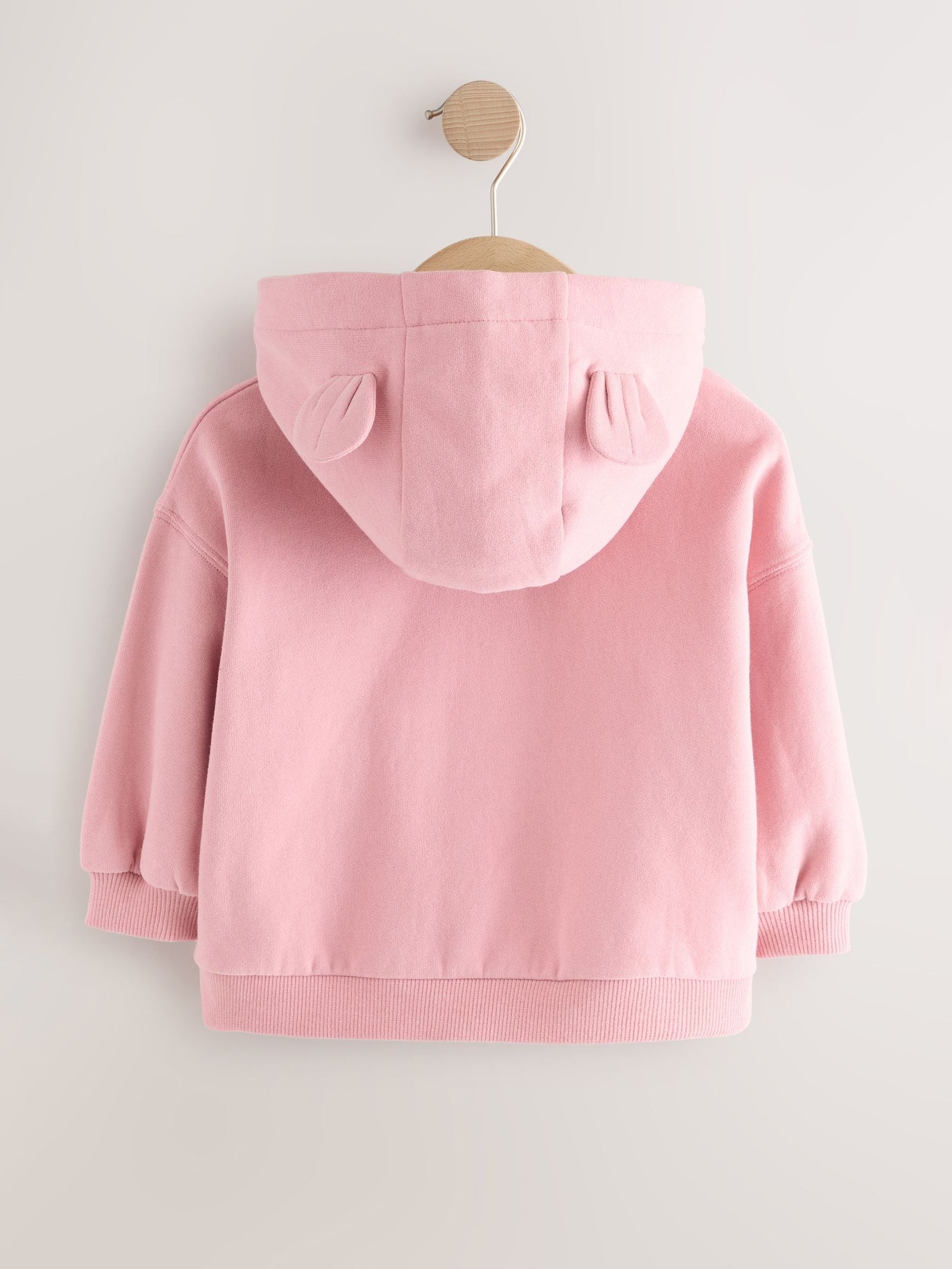 Rose Pink Zip Through Hoodie (3mths-7yrs)