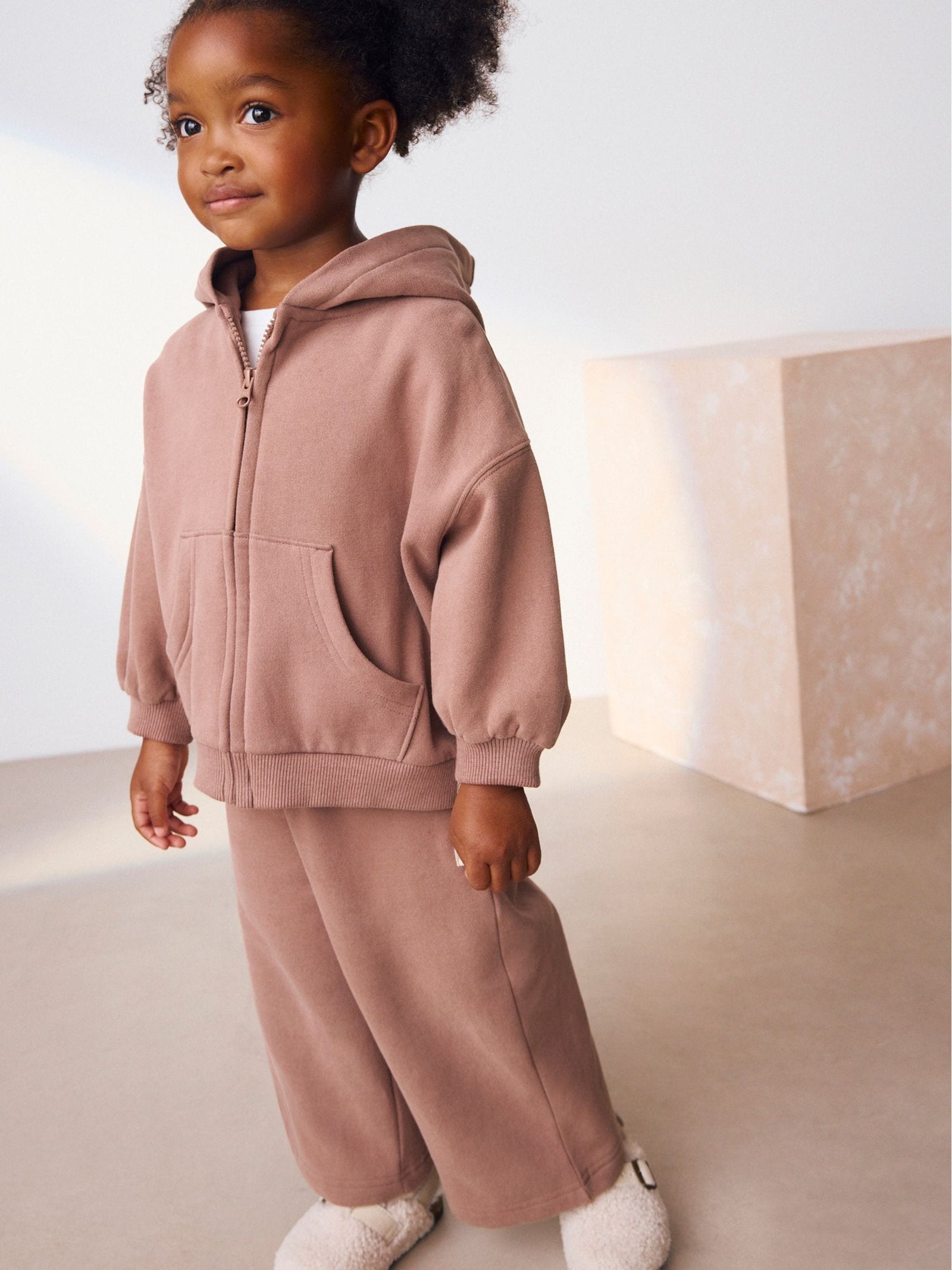 Mocha Brown Zip Through Hoodie (3mths-7yrs)