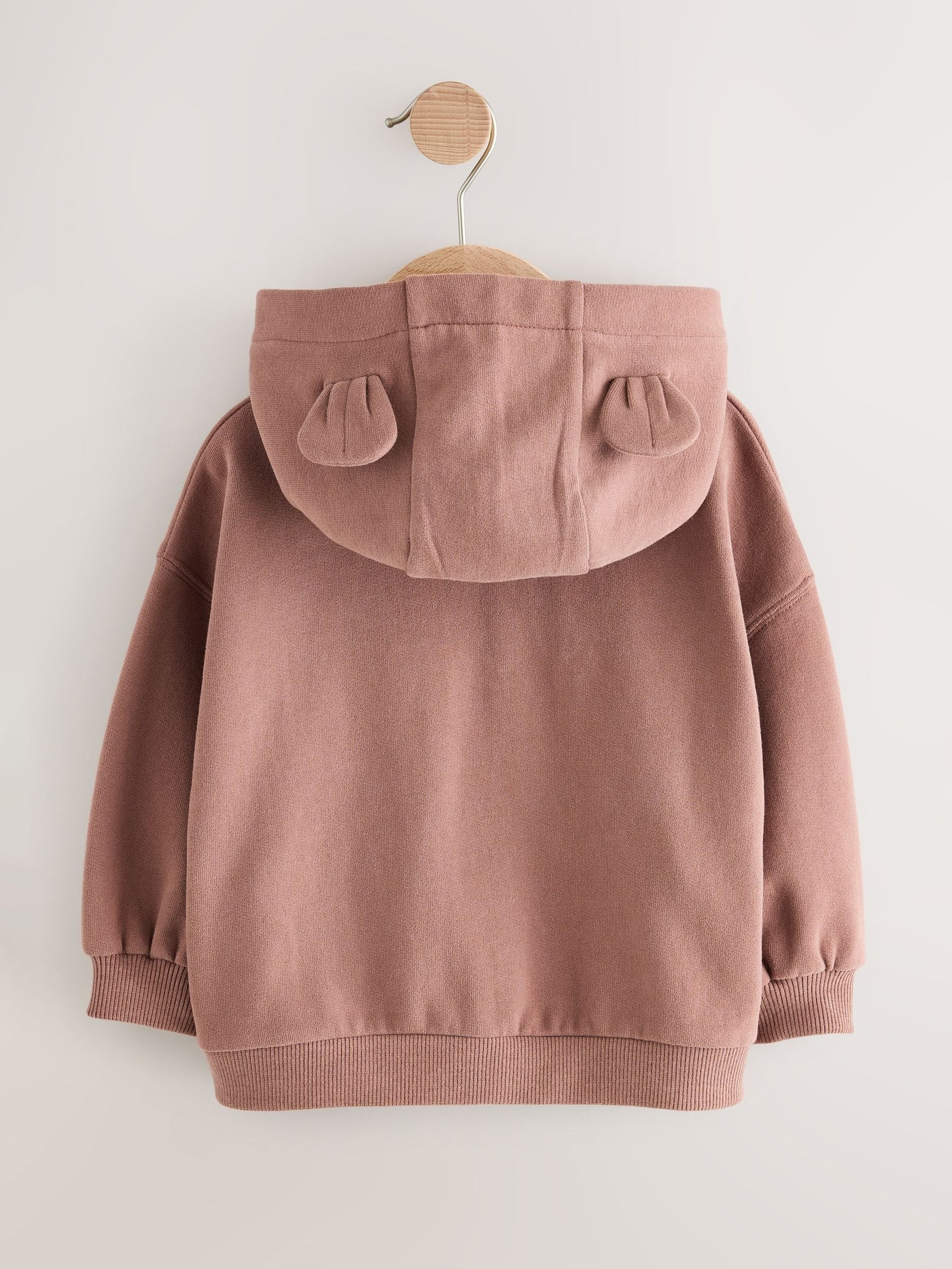 Mocha Brown Zip Through Hoodie (3mths-7yrs)