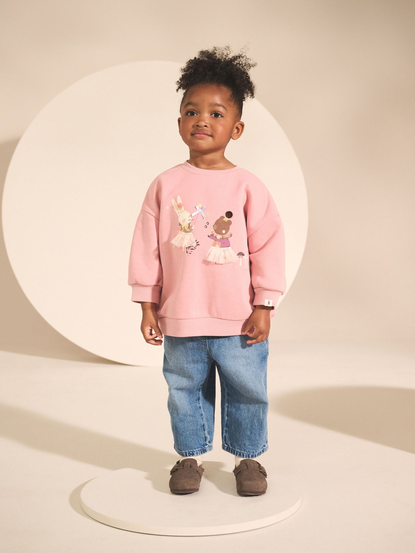 Pink Fairy Characters Crew Neck Sweatshirt (3mths-7yrs)