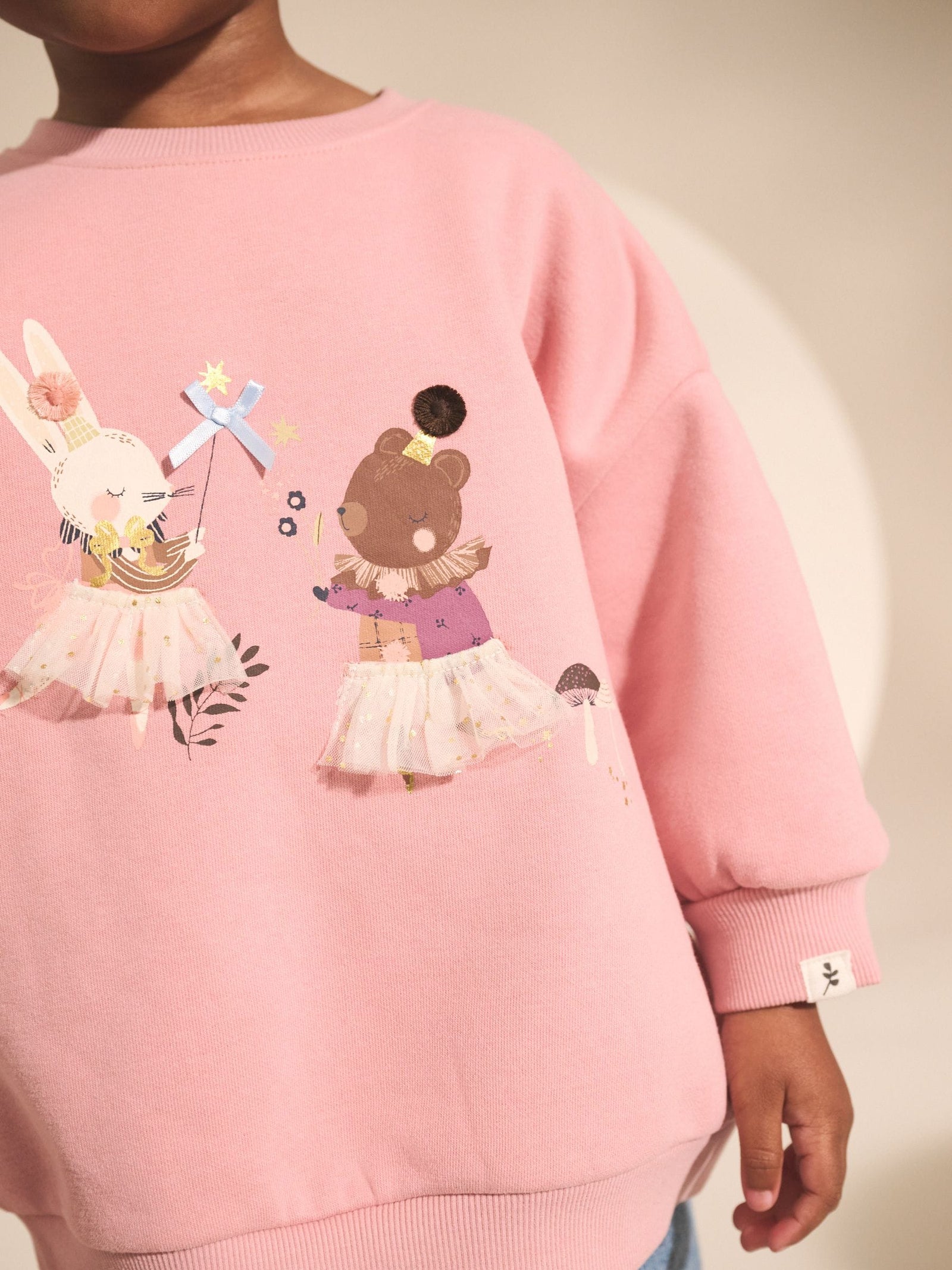 Pink Fairy Characters Crew Neck Sweatshirt (3mths-7yrs)