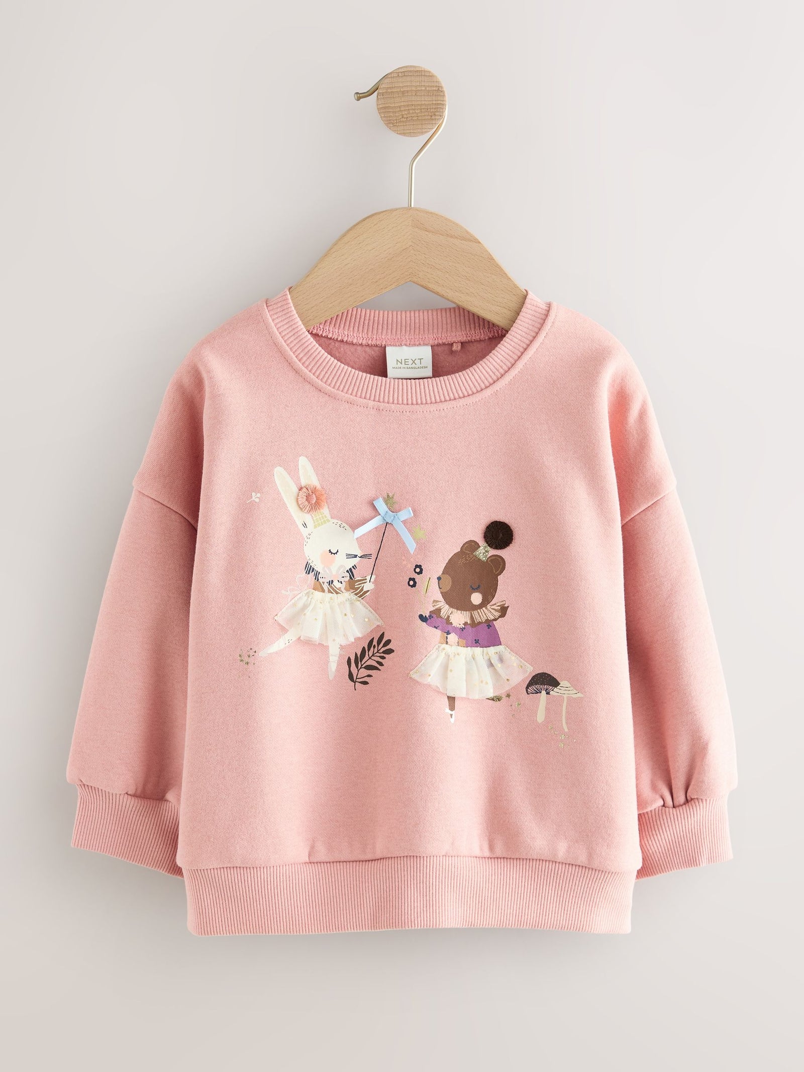 Pink Fairy Characters Crew Neck Sweatshirt (3mths-7yrs)