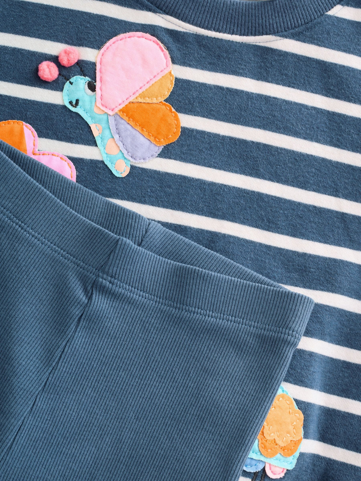 Navy Stripe Characters Sweatshirt and Leggings Set (3mths-7yrs)