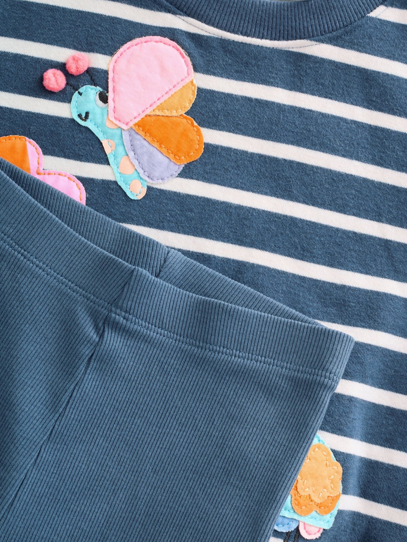 Navy Stripe Characters Sweatshirt and Leggings Set (3mths-7yrs)